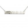 Rectangular sterling silver Kilt necklace Desiree Schmidt Paris Kilt 65,00 €