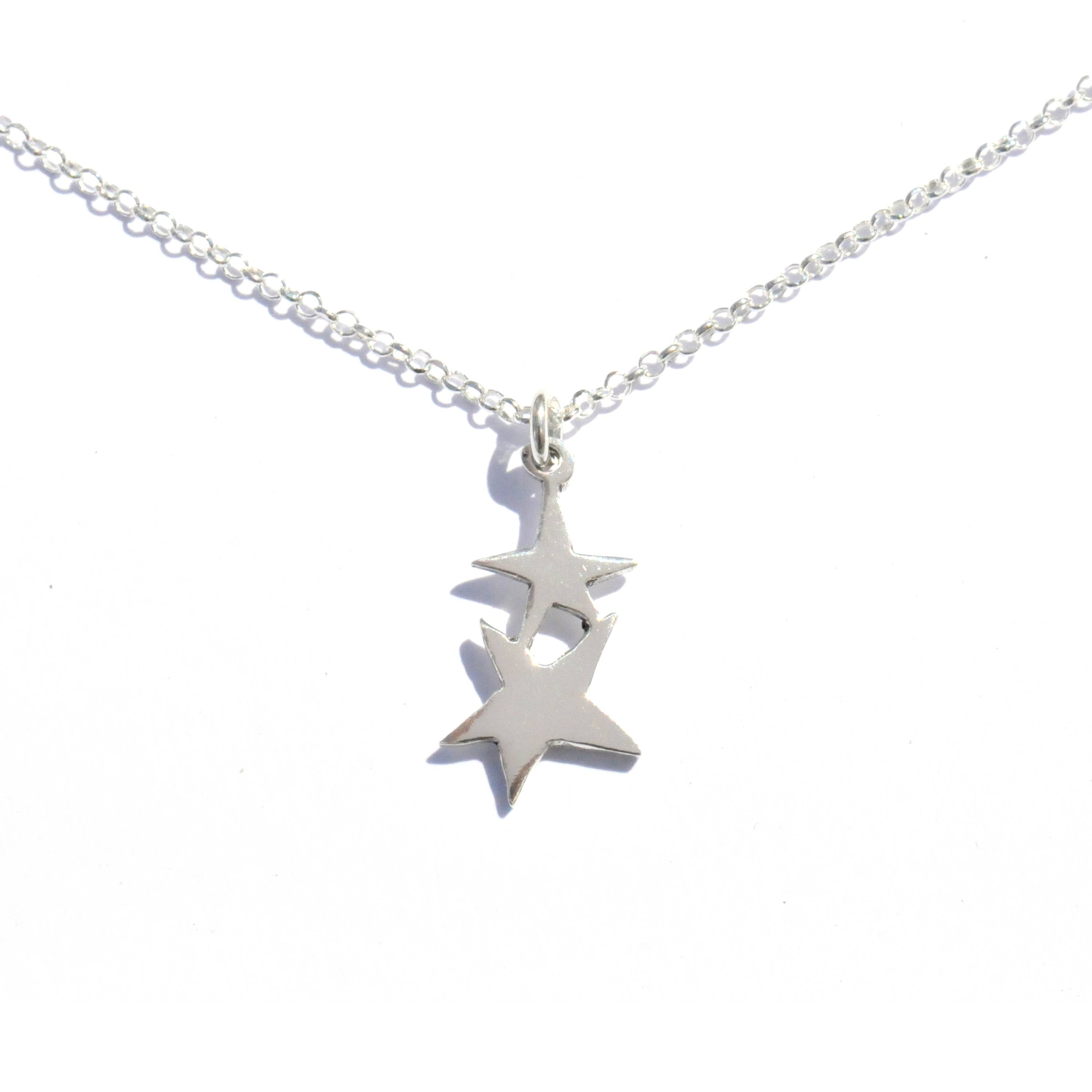 Comet Star Silver Necklace for Women Tiny Necklace Handmade Silver Necklace Zircon Stone Dainty Necklace NUR-4264 Statament Necklace