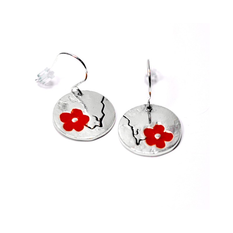Cherry Blossom red earrings. Sterling silver and resin. Cherry Blossom 85,00 € Cherry Blossom red earrings. Sterling silver and resin. Cherry Blossom 85,00 €