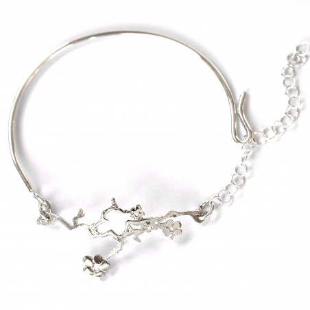 Prunus flower ajustable bracelet. Sterling silver. Prunus 75,00 €