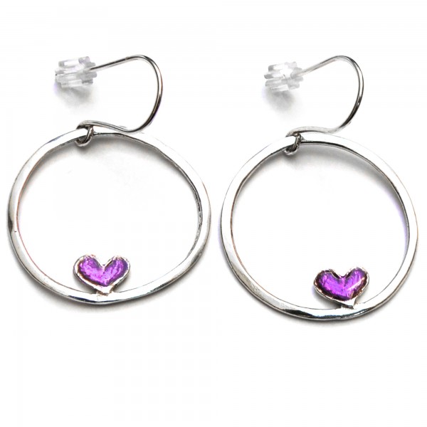 Valentine heart earrings. Sterling silver. Valentine 67,00 €