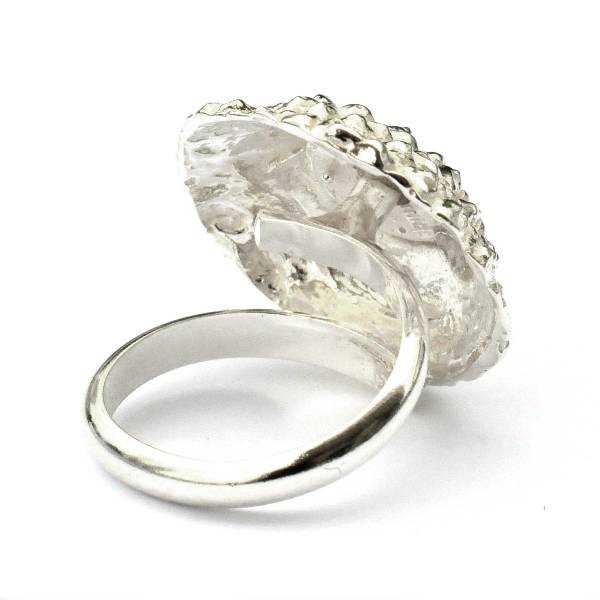 Großer verstellbarer Litchi Ring aus 925 Silber Litchi 85,00 €