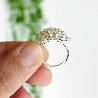 Großer verstellbarer Litchi Ring aus 925 Silber Litchi 85,00&nbsp;€