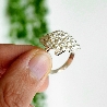 Großer verstellbarer Litchi Ring aus 925 Silber Litchi 85,00&nbsp;€