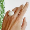 Beautiful Litchi adjustable sterling silver ring Litchi 95,00&nbsp;€