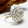 Beautiful Litchi adjustable sterling silver ring Litchi 95,00&nbsp;€