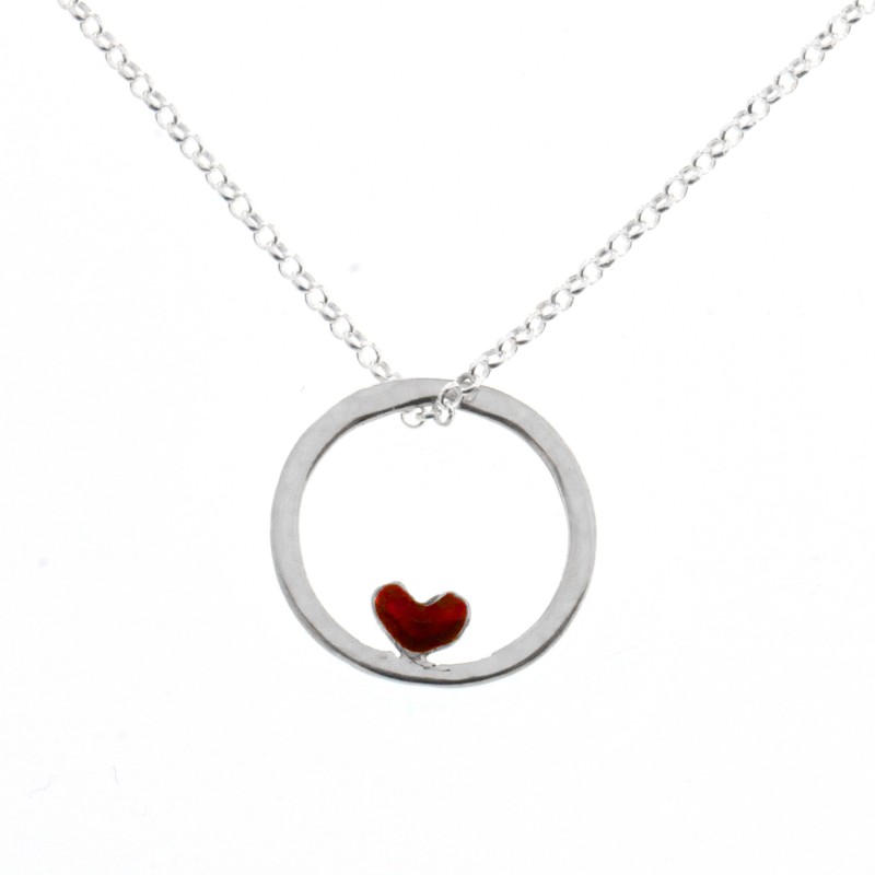 Kleine rote Herzkette aus Sterling Silber Desiree Schmidt Paris Valentine 39,00 €