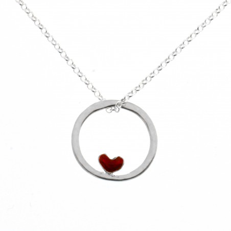 Kleine rote Herzkette aus Sterling Silber Desiree Schmidt Paris Valentine 39,00 €