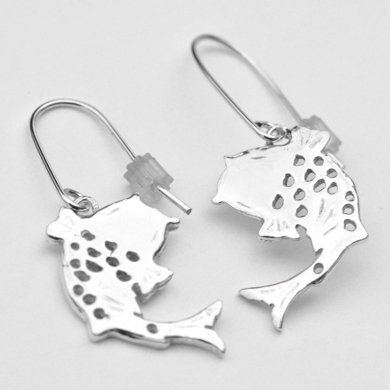 Sterling silver Koï carp pendent beautiful earrings Koi 77,00 € Sterling silver Koï carp pendent beautiful earrings Koi 77,00 €
