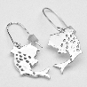 Sterling silver Koï carp pendent beautiful earrings Koi 77,00&nbsp;€