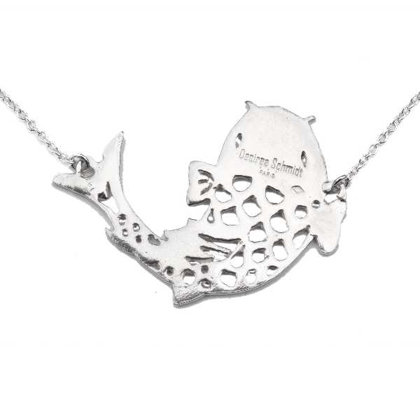 Wunderschöne Koï Karpfen Sterling Silber Halskette Koi 97,00 €
