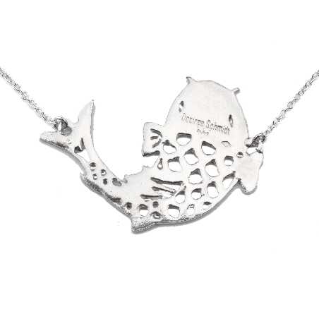 Wunderschöne Koï Karpfen Sterling Silber Halskette Koi 97,00 €