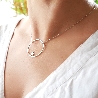 Grand collier étoile Nova en argent massif 925/1000 longueur ajustable Desiree Schmidt Paris