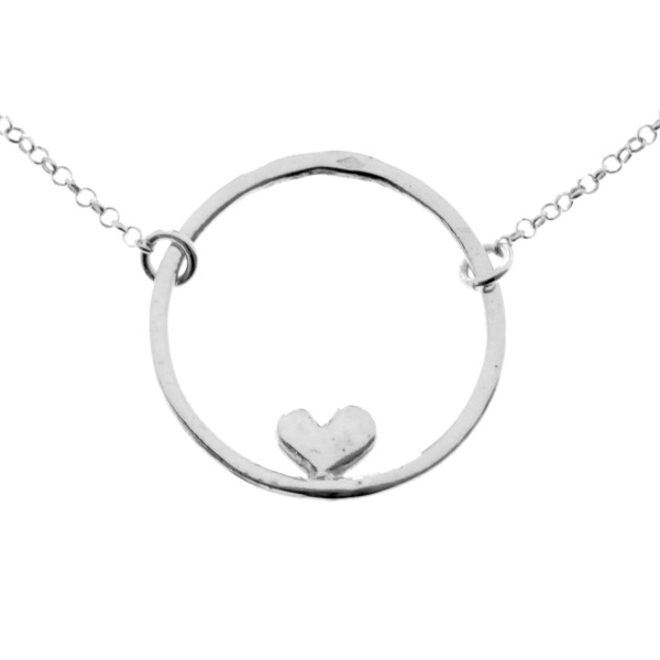 Valentine reversible heart necklace. Sterling silver. Desiree Schmidt Paris Valentine 47,00 €