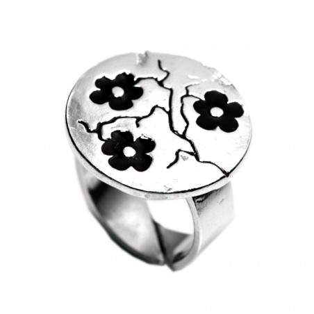 Black Cherry Blossom adjustable sterling silver ring Cherry Blossom 107,00 €