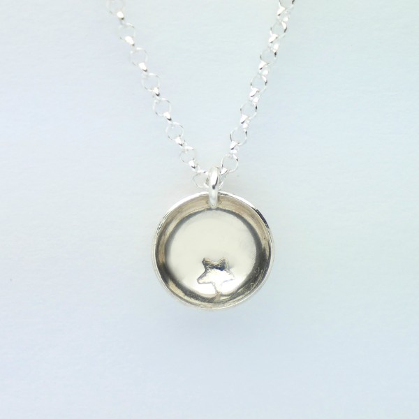 Sterling silver minimalist adjustable necklace with star Desiree Schmidt Paris MIN 27,00 €