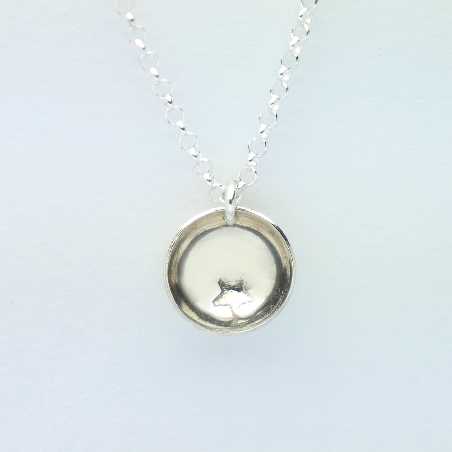 Minimalistische kleine Sterling Silber Stern Halskette Desiree Schmidt Paris MIN 27,00 €