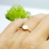 Minimalistischer kleiner Sterling Silber Ring mit Phosphoreszentes Harz  NIJI 25,00 €
