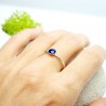 Little sterling silver ring with dark blue resin NIJI 25,00&nbsp;€
