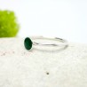 Little sterling silver ring with fir green resin  NIJI 25,00 €