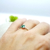 Little sterling silver ring with fir green resin  NIJI 25,00 €