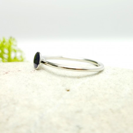 Little sterling silver ring with violet resin NIJI 25,00 €