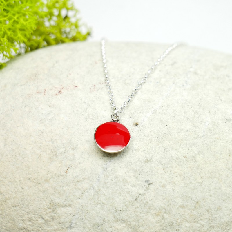 Sterling Silber Mohnblumen rotes Anhänger mit Kette NIJI 27,00 € Sterling Silber Mohnblumen rotes Anhänger mit Kette NIJI 27,00 €
