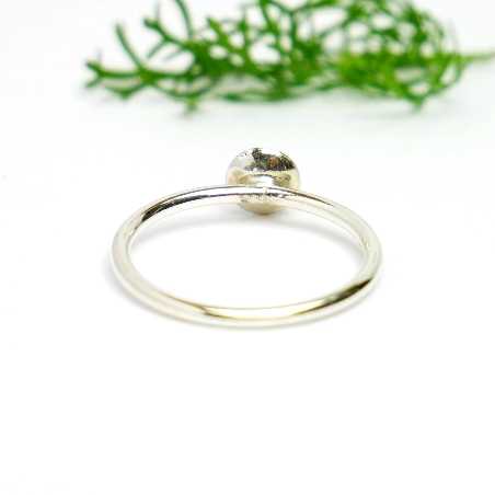 Little sterling silver ring with silver sequined resin NIJI 25,00 €