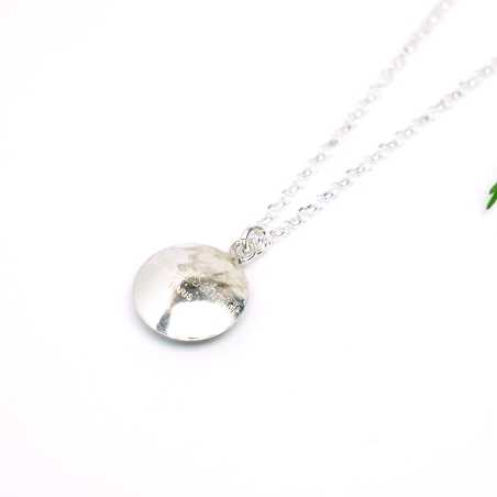 Sterling silver sequined duck green pendent with chain Desiree Schmidt Paris NIJI 27,00 €
