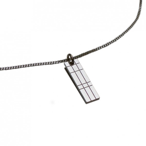 Small rectangular Kilt necklace in sterling silver 925/1000 Desiree Schmidt Paris Kilt 45,00 €