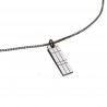 Small rectangular Kilt necklace in sterling silver 925/1000 Desiree Schmidt Paris Kilt 45,00 €