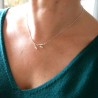 Halskette 3 Blumen in 925/1000 Silber verstellbarem Halsband Desiree Schmidt Paris Herbier 65,00&nbsp;€