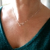 Halskette 3 Blumen in 925/1000 Silber verstellbarem Halsband Desiree Schmidt Paris Herbier 65,00&nbsp;€