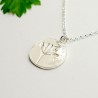 Pendentif végétal sur chaine en argent 925/1000 Desiree Schmidt Paris Herbier