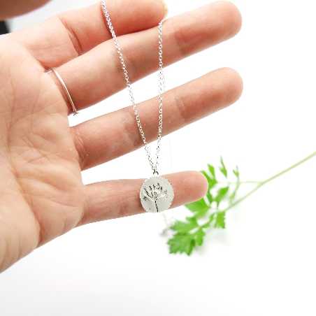 Sterling silver wildflowers pendant on chain Desiree Schmidt Paris Herbier 57,00 €