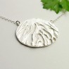 Médaillon oval sur chaine ajustable organique en argent 925/1000 Desiree Schmidt Paris Herbier 87,00&nbsp;€