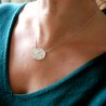 Médaillon oval sur chaine ajustable organique en argent 925/1000 Desiree Schmidt Paris Herbier 87,00&nbsp;€