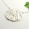Médaillon oval sur chaine ajustable organique en argent 925/1000 Desiree Schmidt Paris Herbier 87,00&nbsp;€