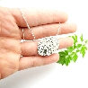 Médaillon oval sur chaine ajustable organique en argent 925/1000 Desiree Schmidt Paris Herbier 87,00&nbsp;€