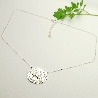 Médaillon oval sur chaine ajustable organique en argent 925/1000 Desiree Schmidt Paris Herbier 87,00&nbsp;€