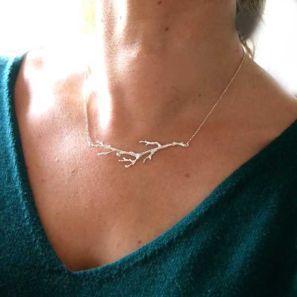Branch sterling silver adjustable necklace Desiree Schmidt Paris Eda 87,00 €