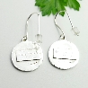 Boucles d'oreilles Herbier en argent 925 Herbier sans nickel