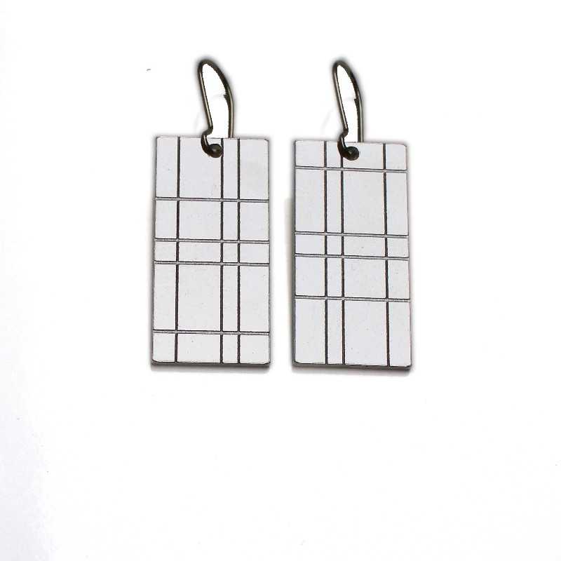 Kilt large pendant earrings. Sterling silver. Kilt 67,00 € Kilt large pendant earrings. Sterling silver. Kilt 67,00 €