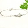 Three flowers sterling silver ajustable bracelet  Herbier 65,00 €
