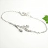Three flowers sterling silver ajustable bracelet  Herbier 65,00 €