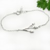 Bracelet 3 fleurs en argent 925/1000  Herbier 65,00 €