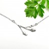 Halskette 3 Blumen in 925/1000 Silber verstellbarem Halsband Desiree Schmidt Paris Herbier 65,00&nbsp;€