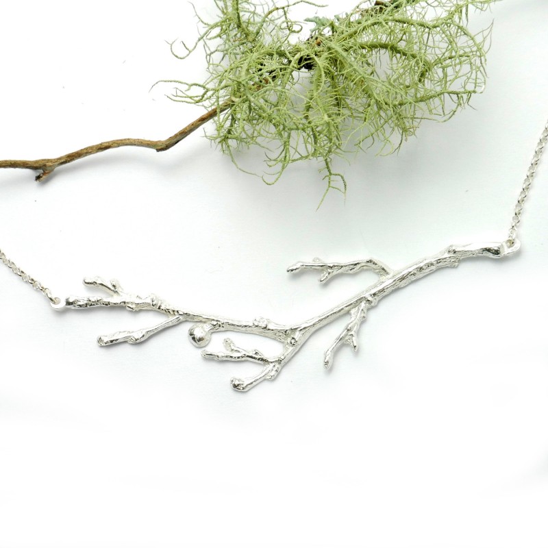 Zweig verstellbare Halskette aus Sterling Silber Desiree Schmidt Paris Eda 87,00 €