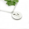 Collier tendance en argent 925/1000 avec deux petites fleurs des champs Desiree Schmidt Paris Herbier