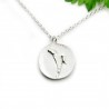 Collier fabriqué en France en argent 925/1000 avec deux petites fleurs des champs Desiree Schmidt Paris Herbier